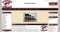 Desktop Screenshot of kawarthacoyotes.ca